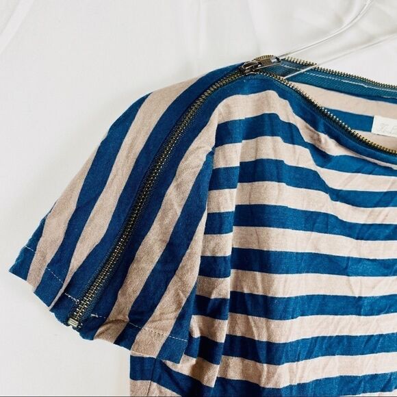 MADEWELL Hi-Line ZIP Neckline Tee. - Picture 4 of 4